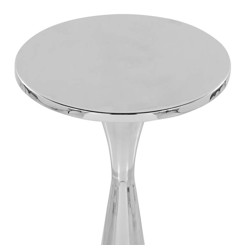 Image 5 Gemma 22" Metal Side Table Polished Nickel by LumiSource more views