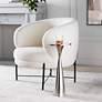 7_Gemma 22" Metal Side Table Polished Nickel by LumiSource more views