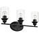 Gemma 3-Light Matte Black Vanity