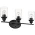 Gemma 3-Light Matte Black Vanity