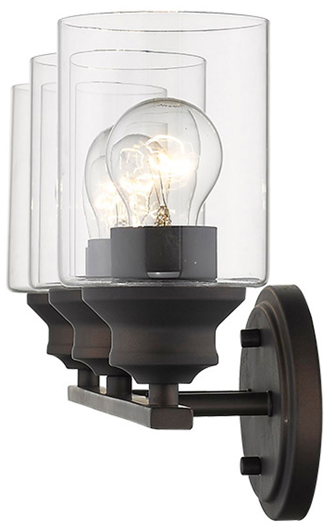 Image 4 Gemma 3-Light Oil-Rubbed Bronze Vanity more views