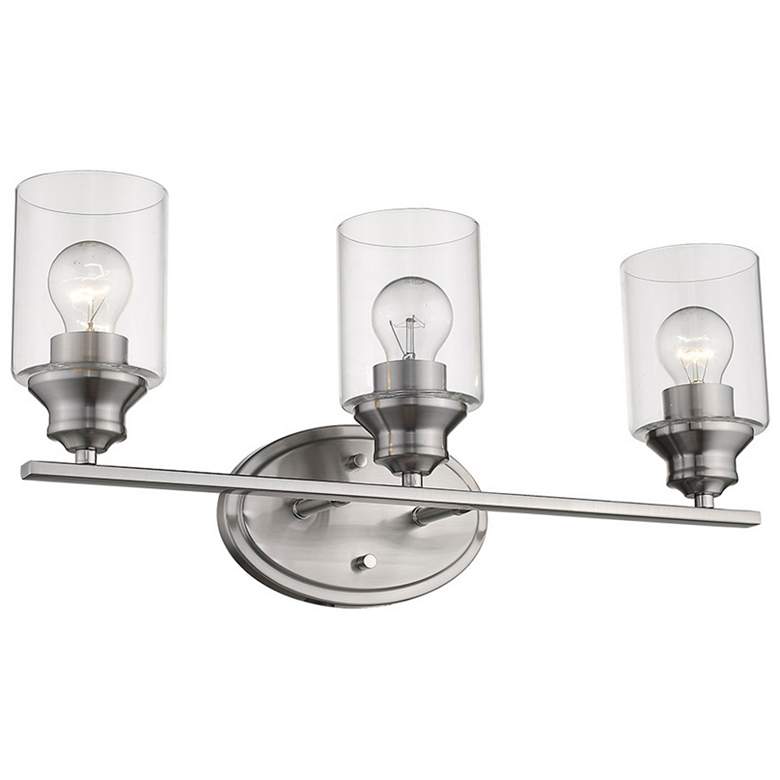 Image 1 Gemma 3-Light Satin Nickel Vanity