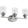 Gemma 3-Light Satin Nickel Vanity