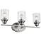 Gemma 3-Light Satin Nickel Vanity