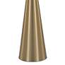 4_Gemma 9 1/2" Wide Modern Brass Round Metal Side Table more views