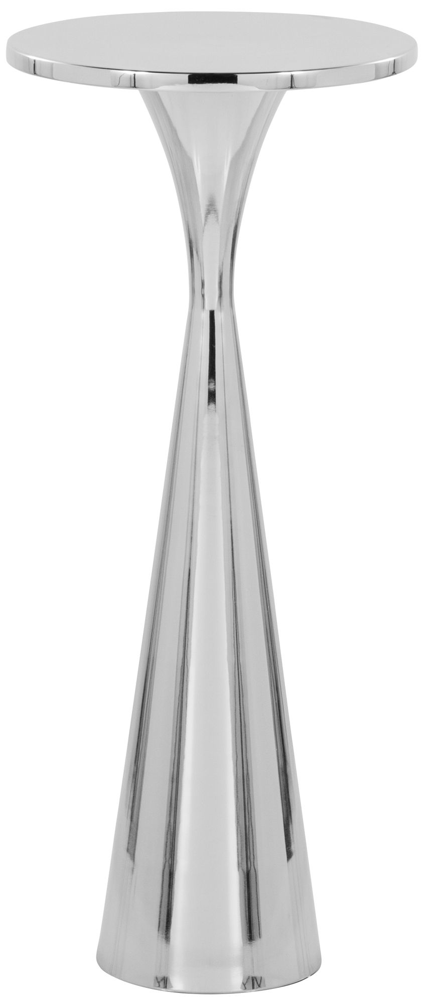 Image 2 Gemma 9 1/2" Wide Polished Nickel Side Table