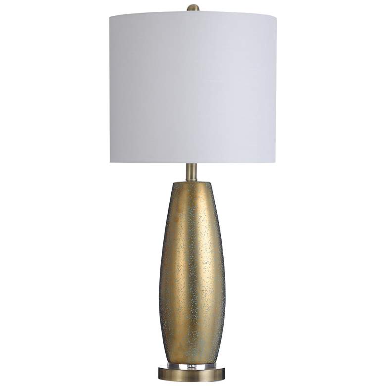 Image 1 Gemma Basile Speckled Metallic Gold Ceramic Table Lamp