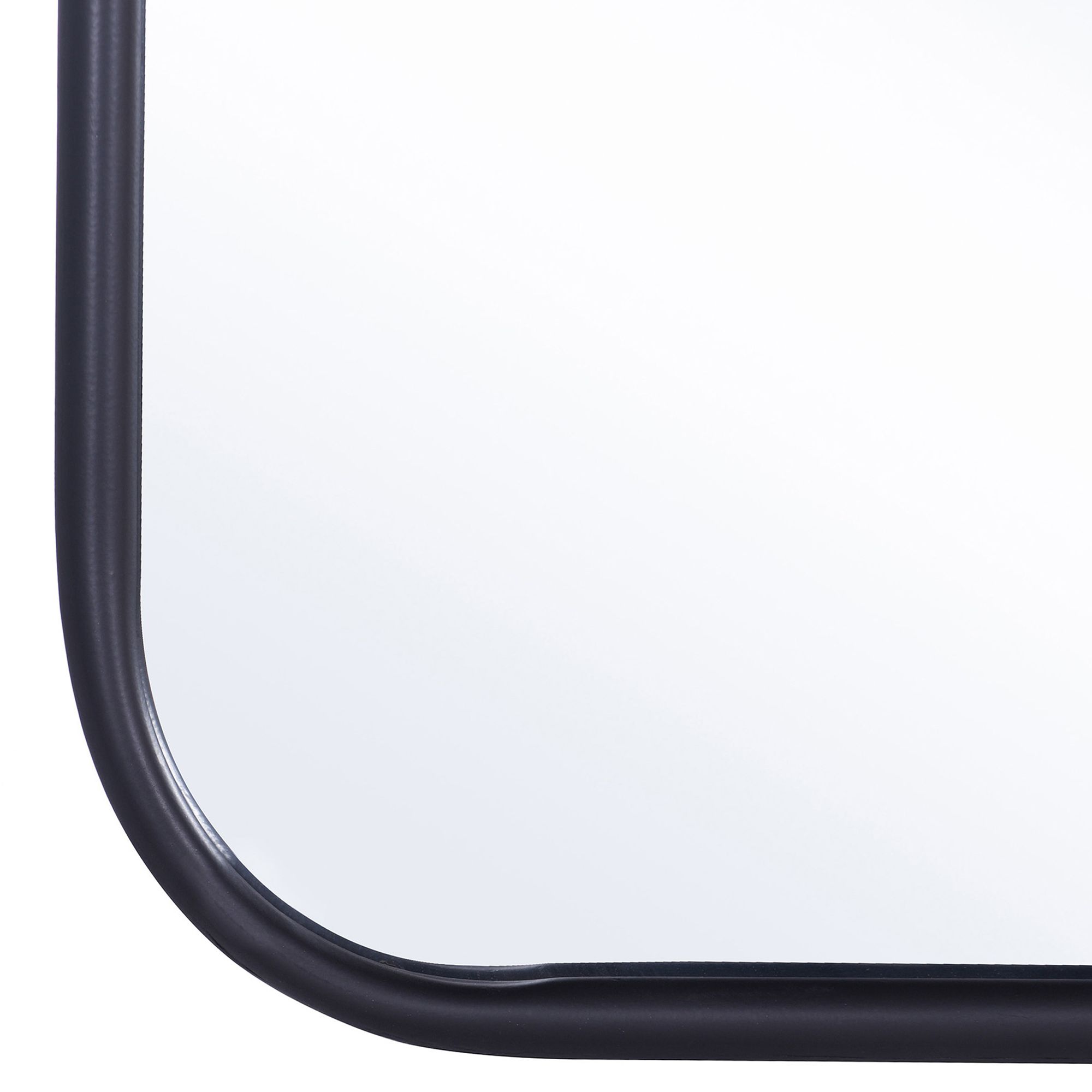 Image 4 Gemma Glossy Black 32" Square Wall Mirror more views