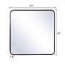 7_Gemma Glossy Black 32" Square Wall Mirror more views