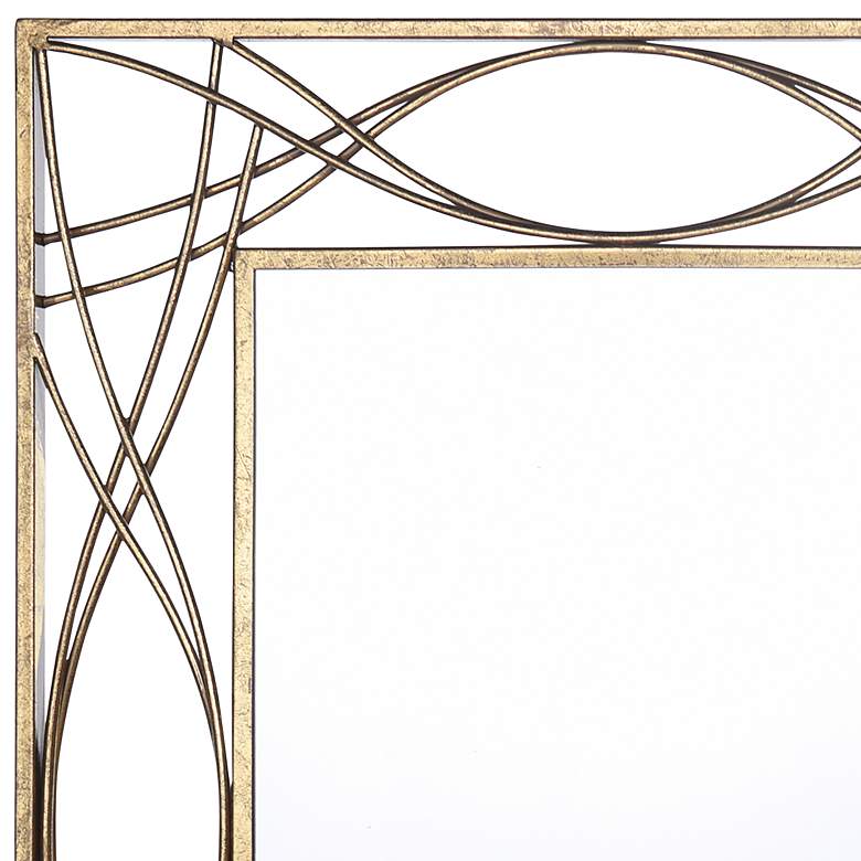 Image 3 Gemma - Metal Wall Mirror - Gold Finish more views