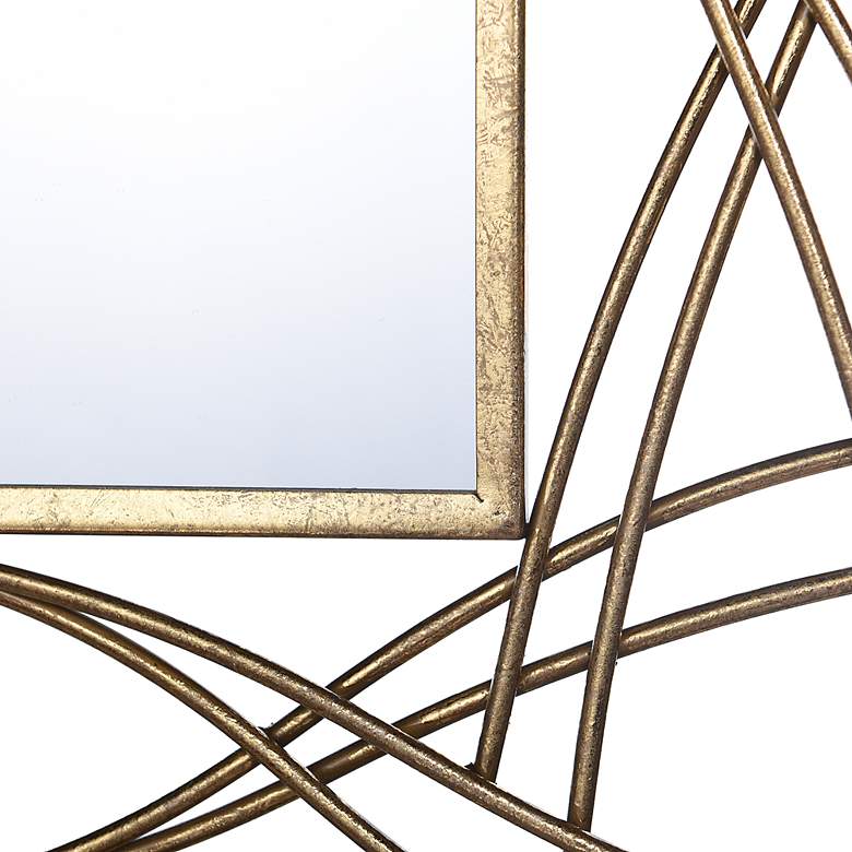 Image 5 Gemma - Metal Wall Mirror - Gold Finish more views