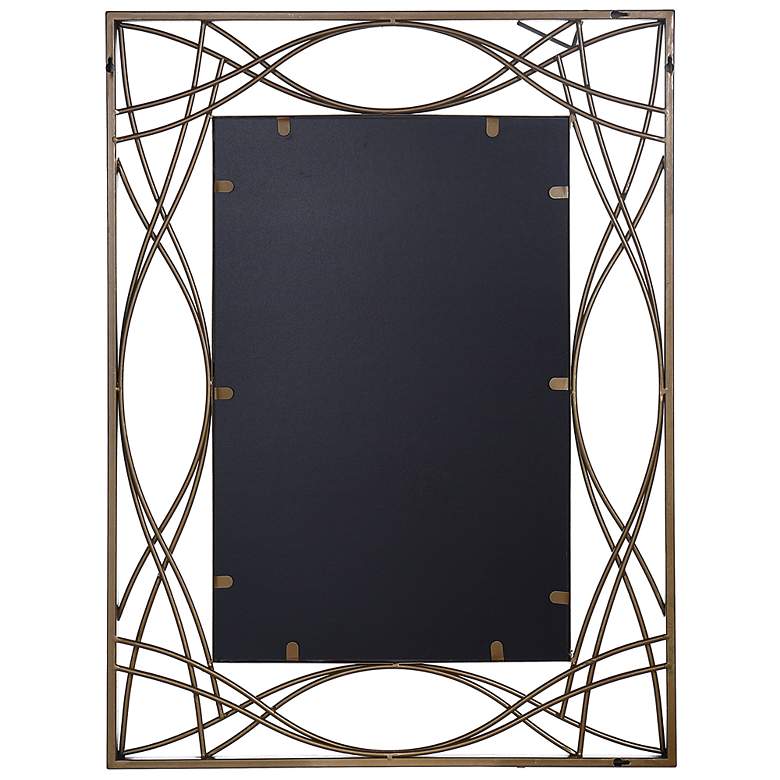 Image 7 Gemma - Metal Wall Mirror - Gold Finish more views