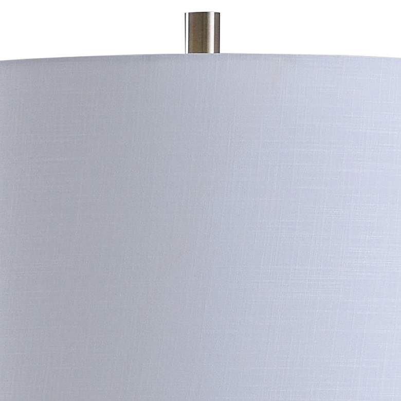 Image 3 Gemma Moon Glow White Opaque Glass Table Lamp more views