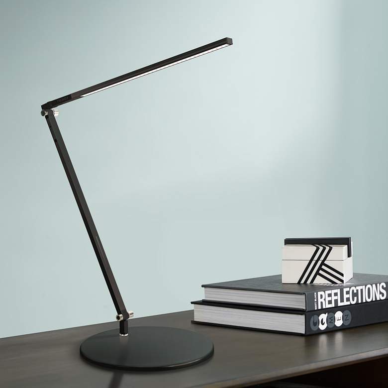 Image 1 Gen 3 Black Solo Z-Bar Daylight LED Touch Dimmer Modern Desk Lamp