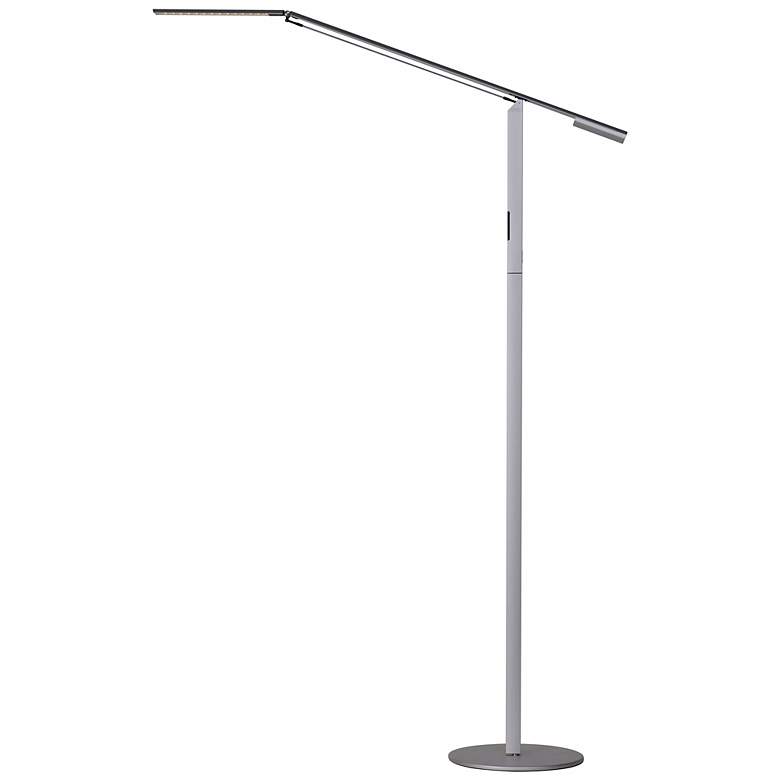 Image 2 Gen 3 Equo Daylight LED Silver Modern Floor Lamp with Touch Dimmer