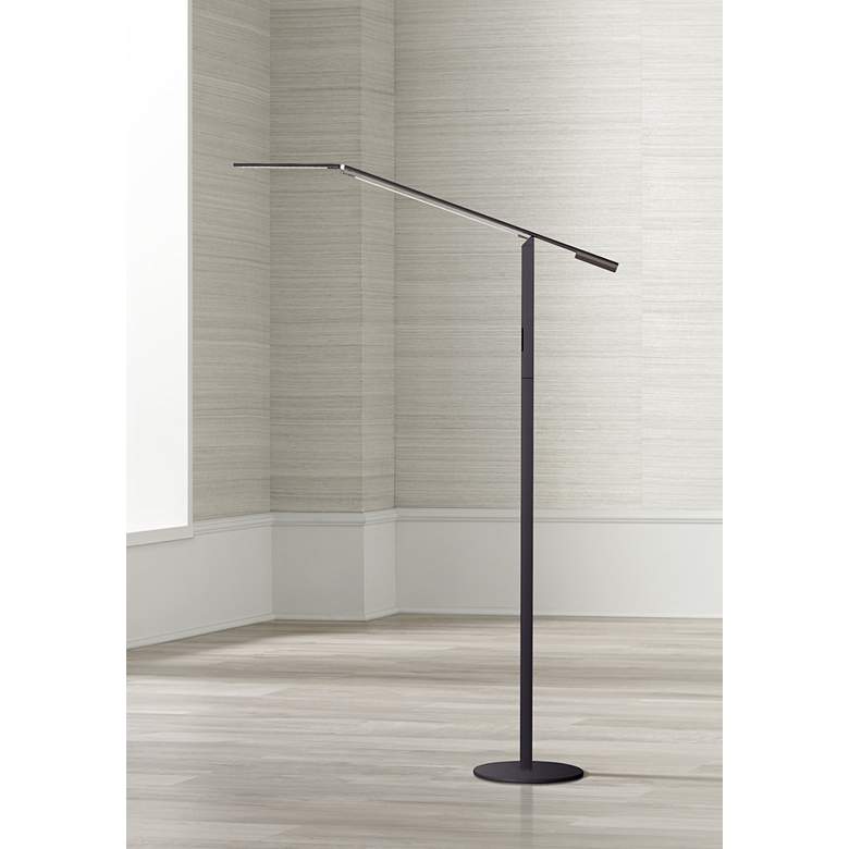 Image 1 Gen 3 Equo Warm Light LED Black Floor Lamp with Touch Dimmer