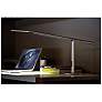 Gen 3 Equo Warm Light LED Silver Finish Modern Desk Lamp with Touch Dimmer