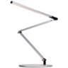 Gen 3 Silver Z-Bar Slim Daylight LED Touch Dimmer Modern Desk Lamp