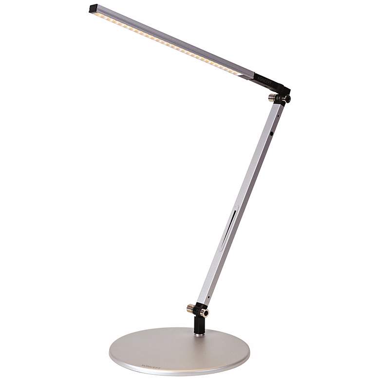 Gen 3 Solo Mini Silver Finish Warm LED Modern Desk Lamp with Touch Dimmer