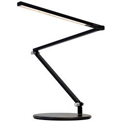 Gen 3 Z-Bar Mini Warm LED Black Finish Modern Desk Lamp with Touch Dimmer
