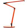 Gen 3 Z-Bar Mini Warm LED Orange Finish Modern Desk Lamp with Touch Dimmer