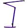 Gen 3 Z-Bar Mini Warm LED Purple Finish Modern Desk Lamp with Touch Dimmer