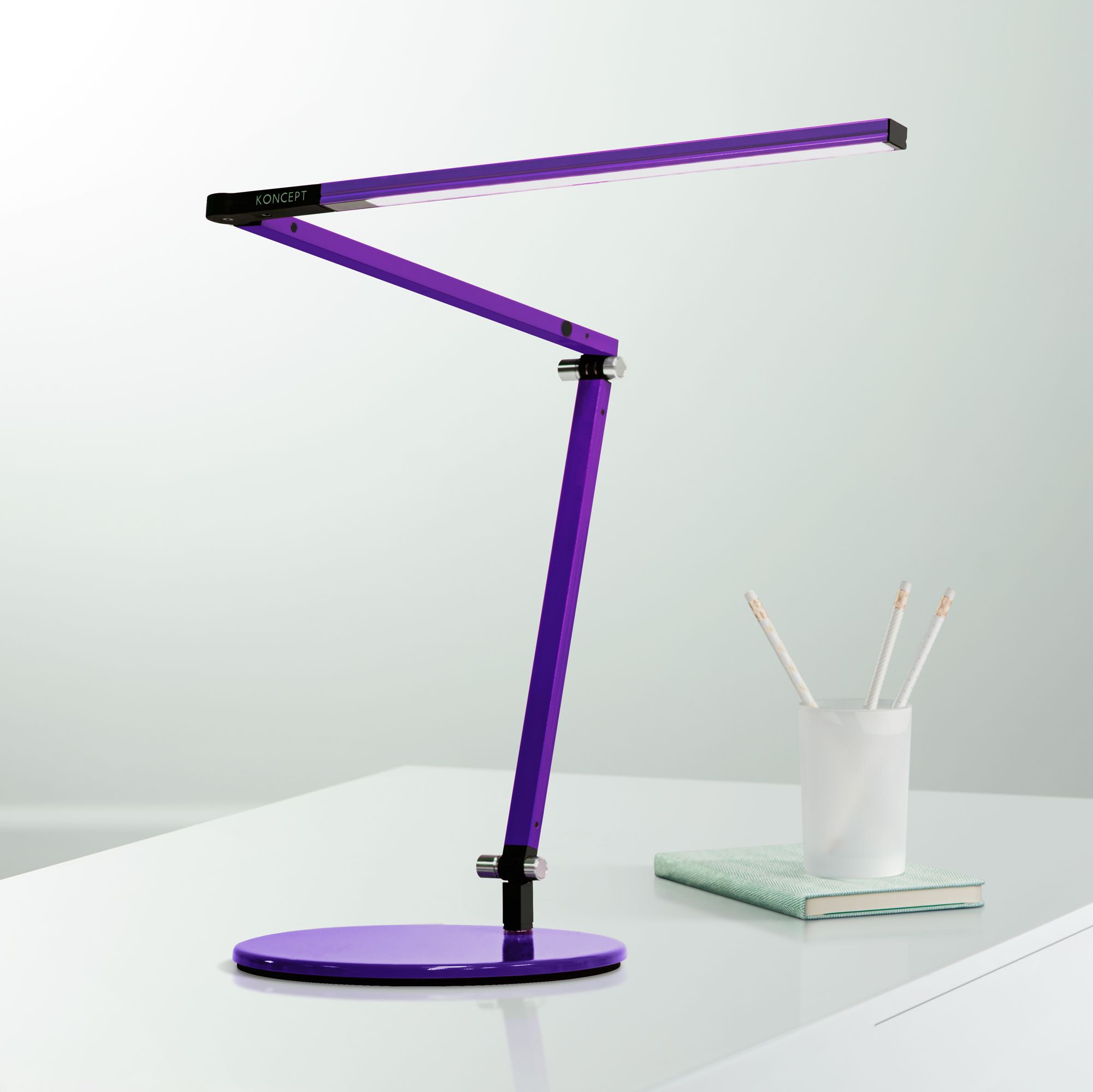 purple desk lamp