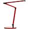 Gen 3 Z-Bar Mini Warm LED Red Finish Modern Desk Lamp with Touch Dimmer