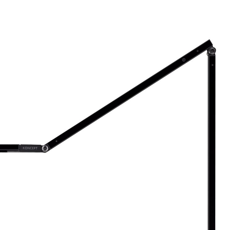 Gen 3 ZBar Warm Light Touch Dimmer LED Floor Lamp in Black V6935