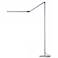 Gen 3 Z-Bar Warm Light Touch Dimmer LED Modern Floor Lamp in Silver