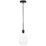 Thumbnail2 of Gene 1 Lt Black And Clear Glass Pendant