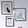 1_Gene 1 Lt Brass And Clear Glass Pendant
