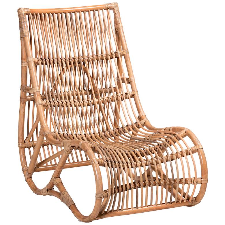 Image 2 Genera Natural Brown Rattan Lounge Chair