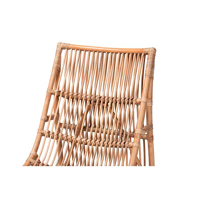Image 3 Genera Natural Brown Rattan Lounge Chair more views