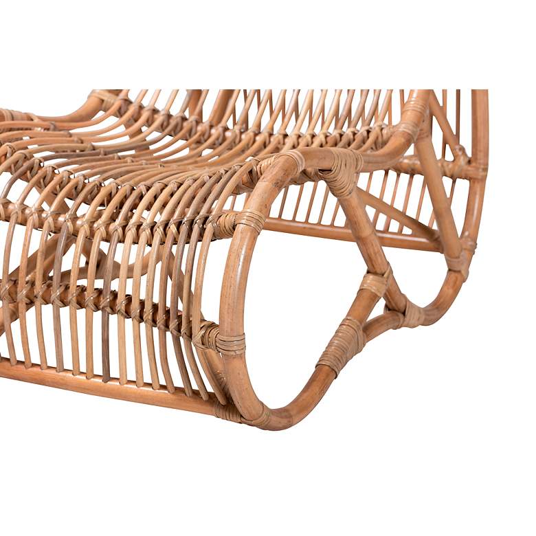 Image 4 Genera Natural Brown Rattan Lounge Chair more views