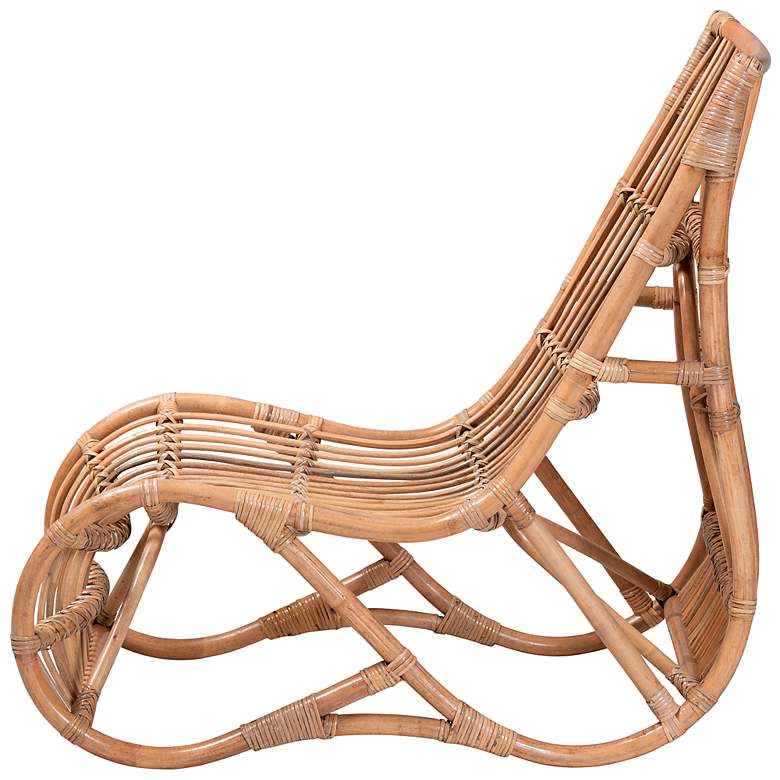 Image 7 Genera Natural Brown Rattan Lounge Chair more views