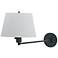 Generation Collection Granite Finish Plug-in Wall Light