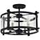 Generation Ethan 16 1/2" Wide Iron and Glass Open Round Ceiling Light