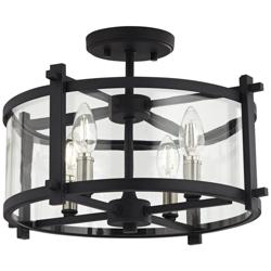Generation Ethan 16 1/2&quot; Wide Iron and Glass Open Round Ceiling Light