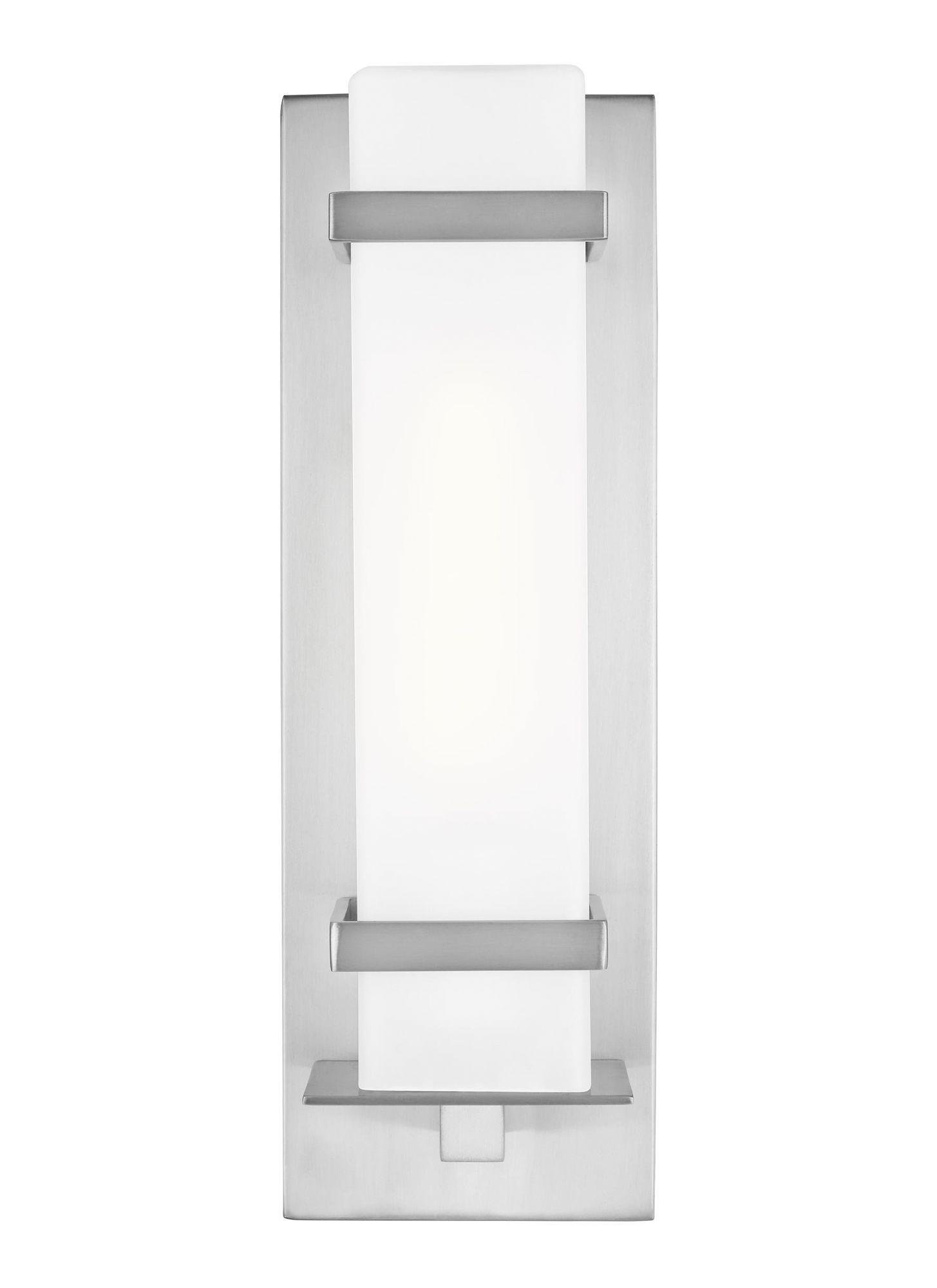 Image 2 Generation Lighting  Alban  T10  4.5"  Satin Aluminum  Outdoor Wall more views