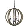 3_Generation Lighting Allier 26" Weathered Oak Wood Orb Pendant Light