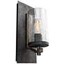 2_Generation Lighting Angelo 13" Weathered Oak Slated Gray Wall Sconce