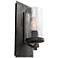 Generation Lighting Angelo 13" Weathered Oak Slated Gray Wall Sconce