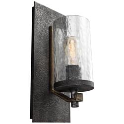 Generation Lighting Angelo 13" Weathered Oak Slated Gray Wall Sconce