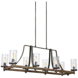 Generation Lighting Angelo 46" Weathered Oak Island Light Chandelier