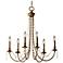 Generation Lighting Aura 27" Wide Rustic Silver Chandelier