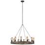 2_Generation Lighting Avenir 36" 12-Light Faux Wood Ring Chandelier