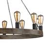 3_Generation Lighting Avenir 36" 12-Light Faux Wood Ring Chandelier more views