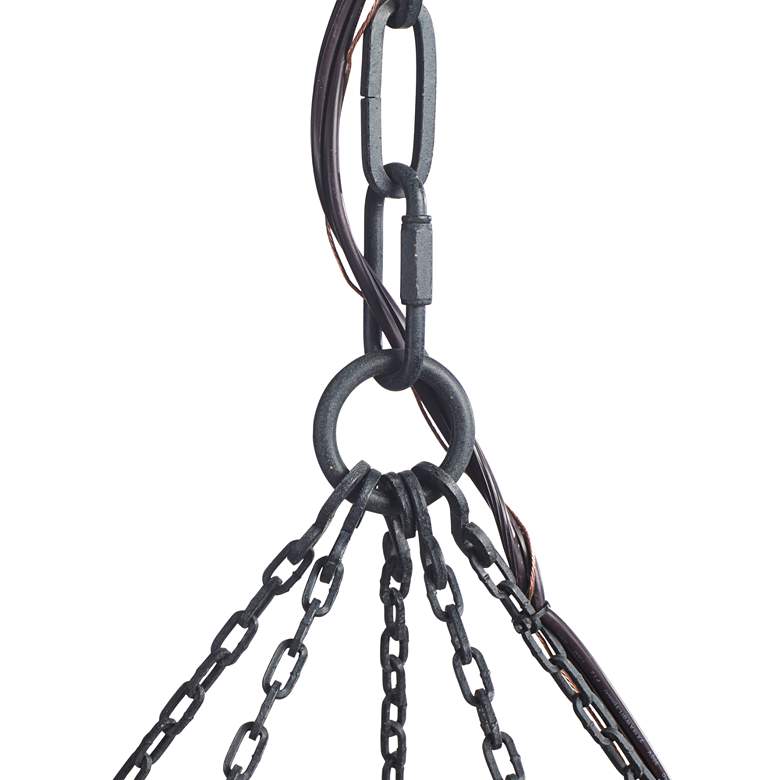 Image 6 Generation Lighting Avenir 60" 20-Light Weathered Oak Ring Chandelier more views
