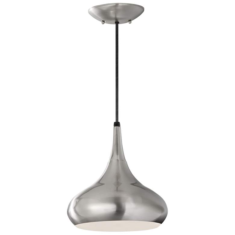 Image 4 Generation Lighting Beso 10" Wide Brushed Steel Mini Pendant more views